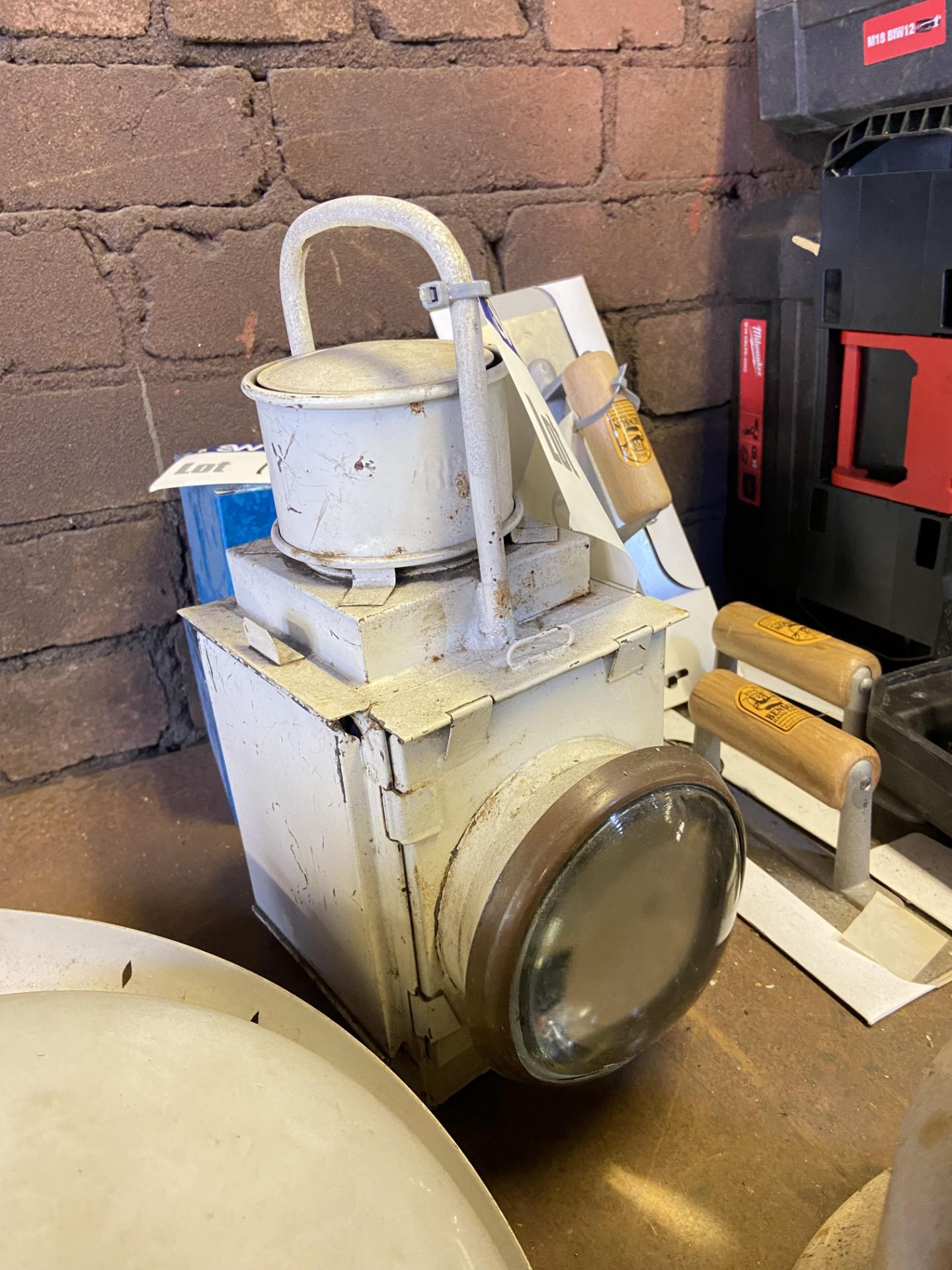 Railway Lantern (please note - this lot is NOT subject to VAT on the hammer price, however is