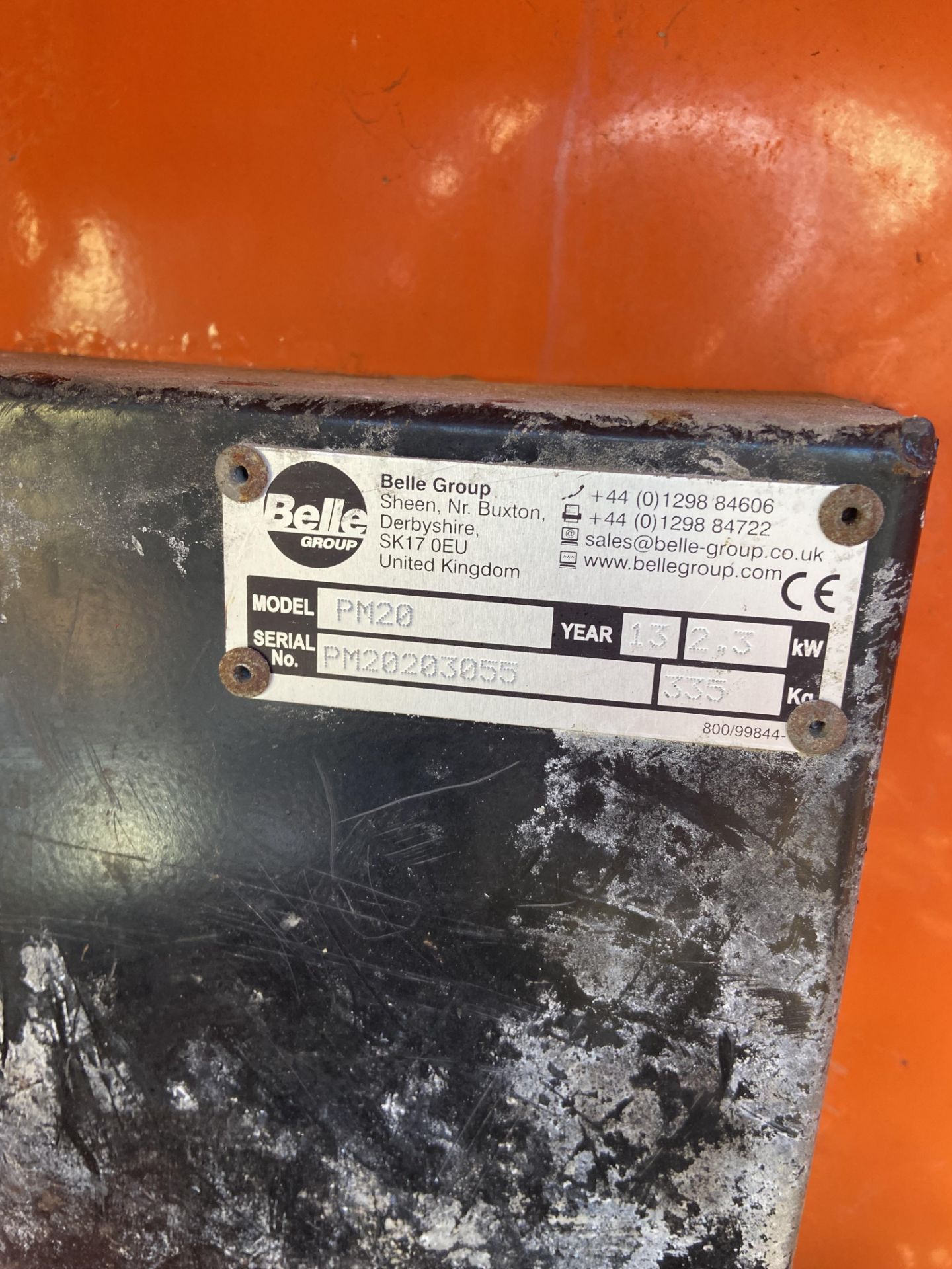 Belle Premier 100XT Diesel Engined Cement Mixer, serial no. PM203055, requires mixing drum Please - Image 5 of 5