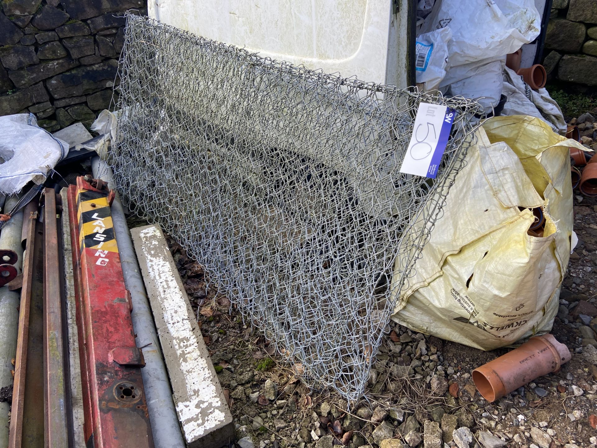 Two Gabion Baskets, each 2m x 1m Please read the following important notes:- Free loading will be