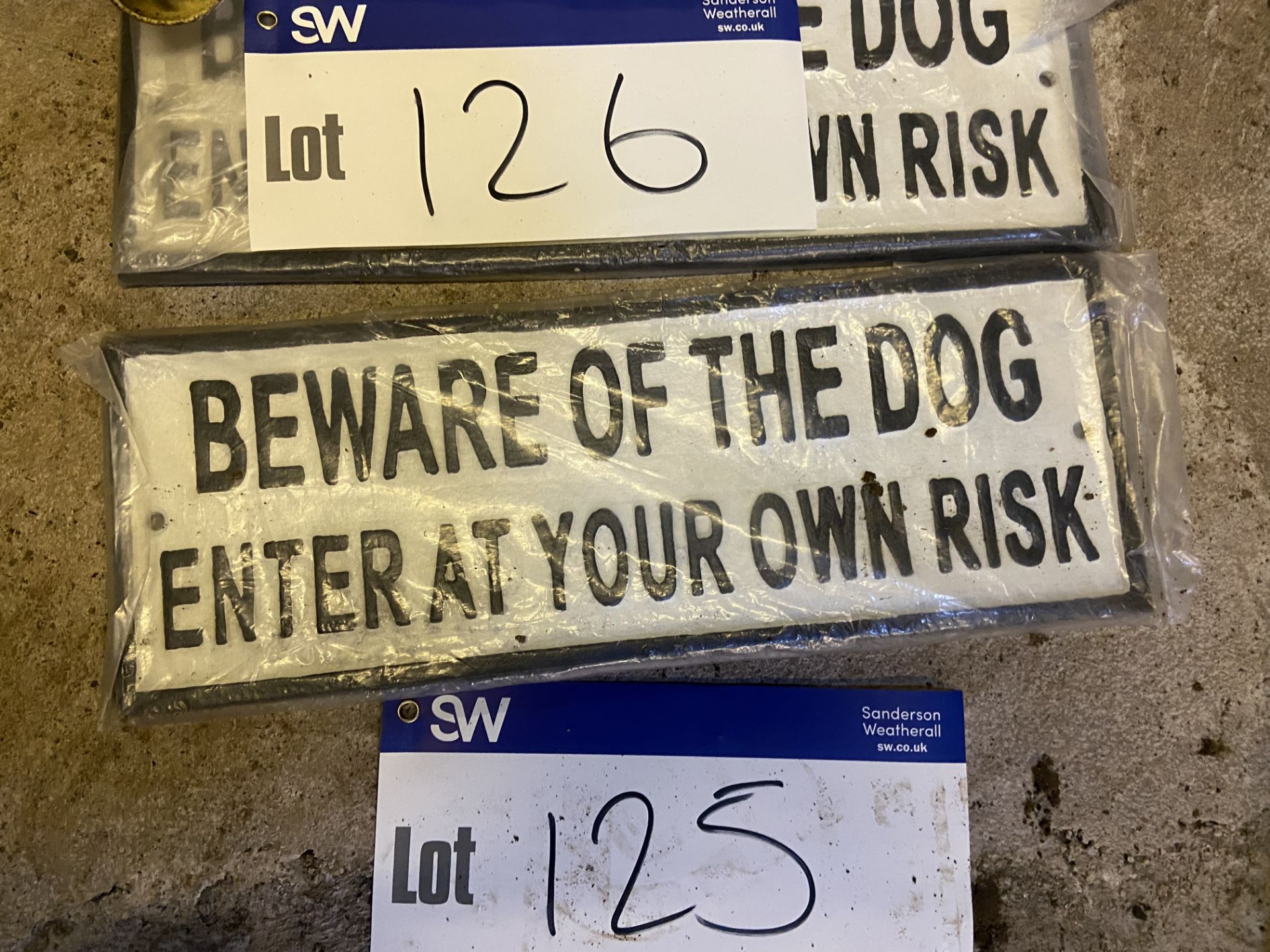 ‘Beware The Dog Enter At Your Own Risk’ Sign Please read the following important notes:- Free