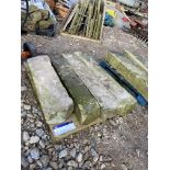 Four Stone Lintels, on one pallet Please read the following important notes:- Free loading will be