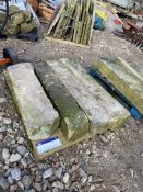 Four Stone Lintels, on one pallet Please read the following important notes:- Free loading will be