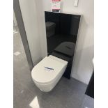 Duravit Wall Mounted Toilet, with Geberit Monolith frame/ cistern Please read the following