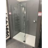 Matki Boutique Walk-In Shower Enclosure, with showerhead, flexible showerhead and mixers, approx.
