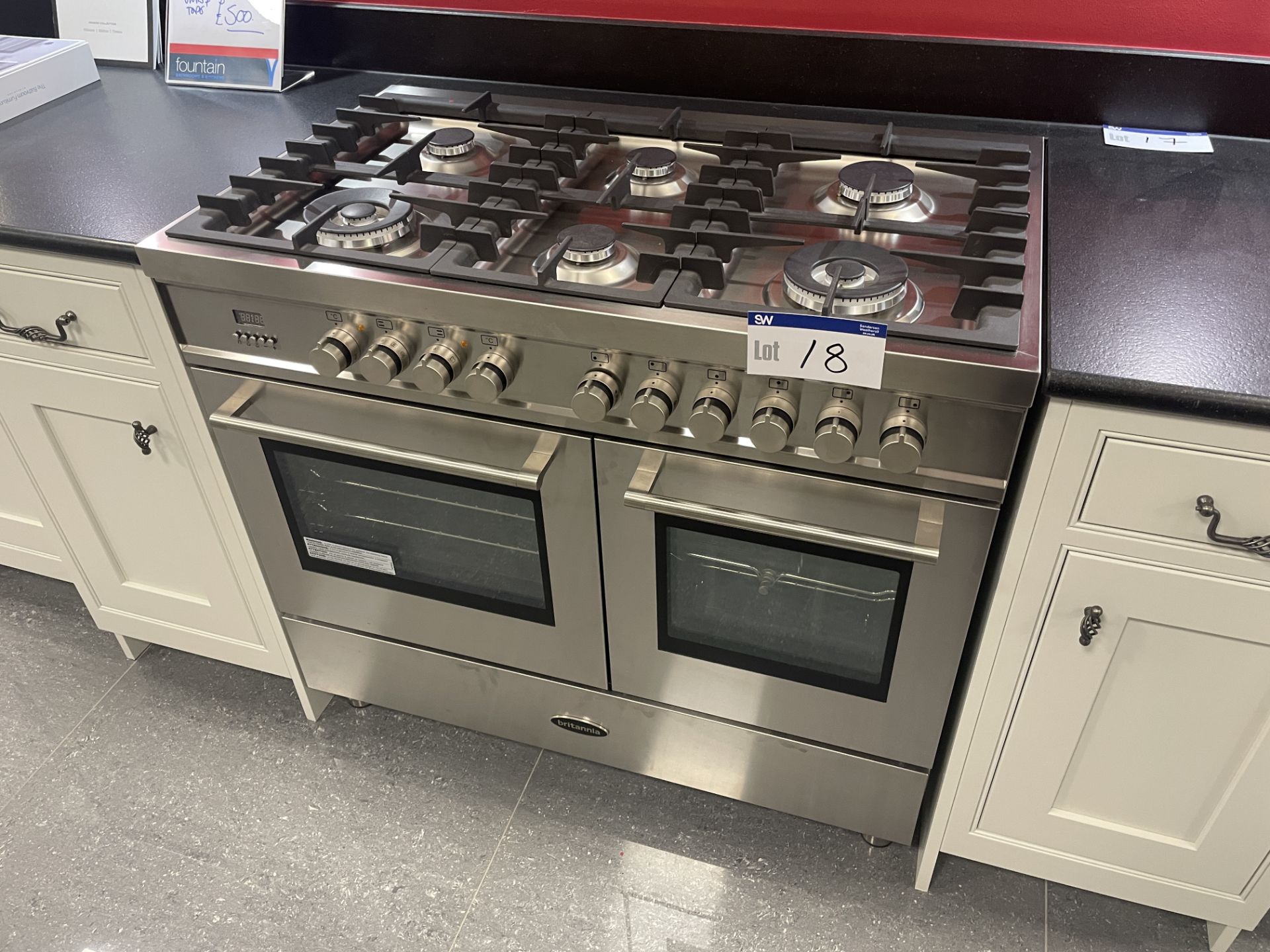 Britannia 1000 Six Hob Range Cooker (please note this lot is part of combination lot 19A) Please