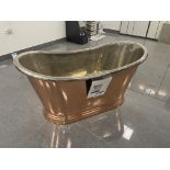 BC Designs COPPER BATH BOAT, approx. 1.45m x 700mm Please read the following important notes:- ***