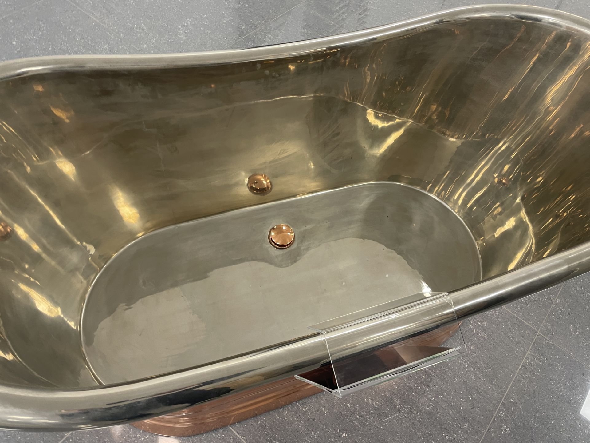 BC Designs COPPER BATH BOAT, approx. 1.45m x 700mm Please read the following important notes:- *** - Image 2 of 2