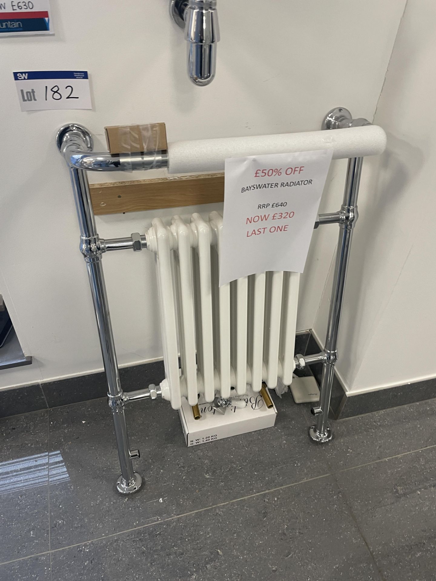 Bayswater Radiator, approx. 670mm wide Please read the following important notes:- ***Overseas