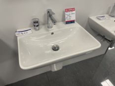 Duravit ME Basin, with semi-pedestal and mixer tap Please read the following important notes:- ***