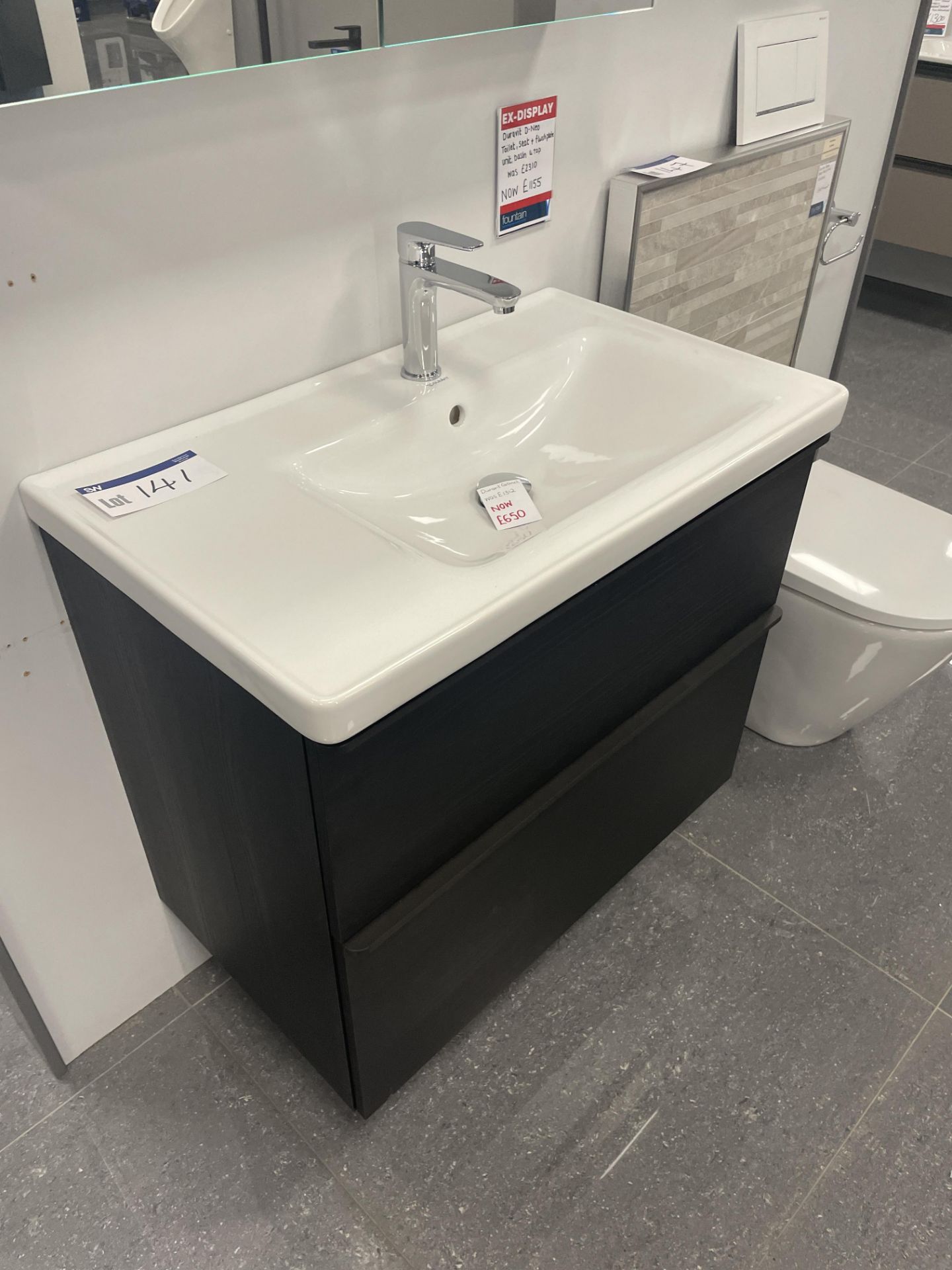 Duravit Basin Unit, with tap, approx. 800mm x 480mm Please read the following important notes:- ***