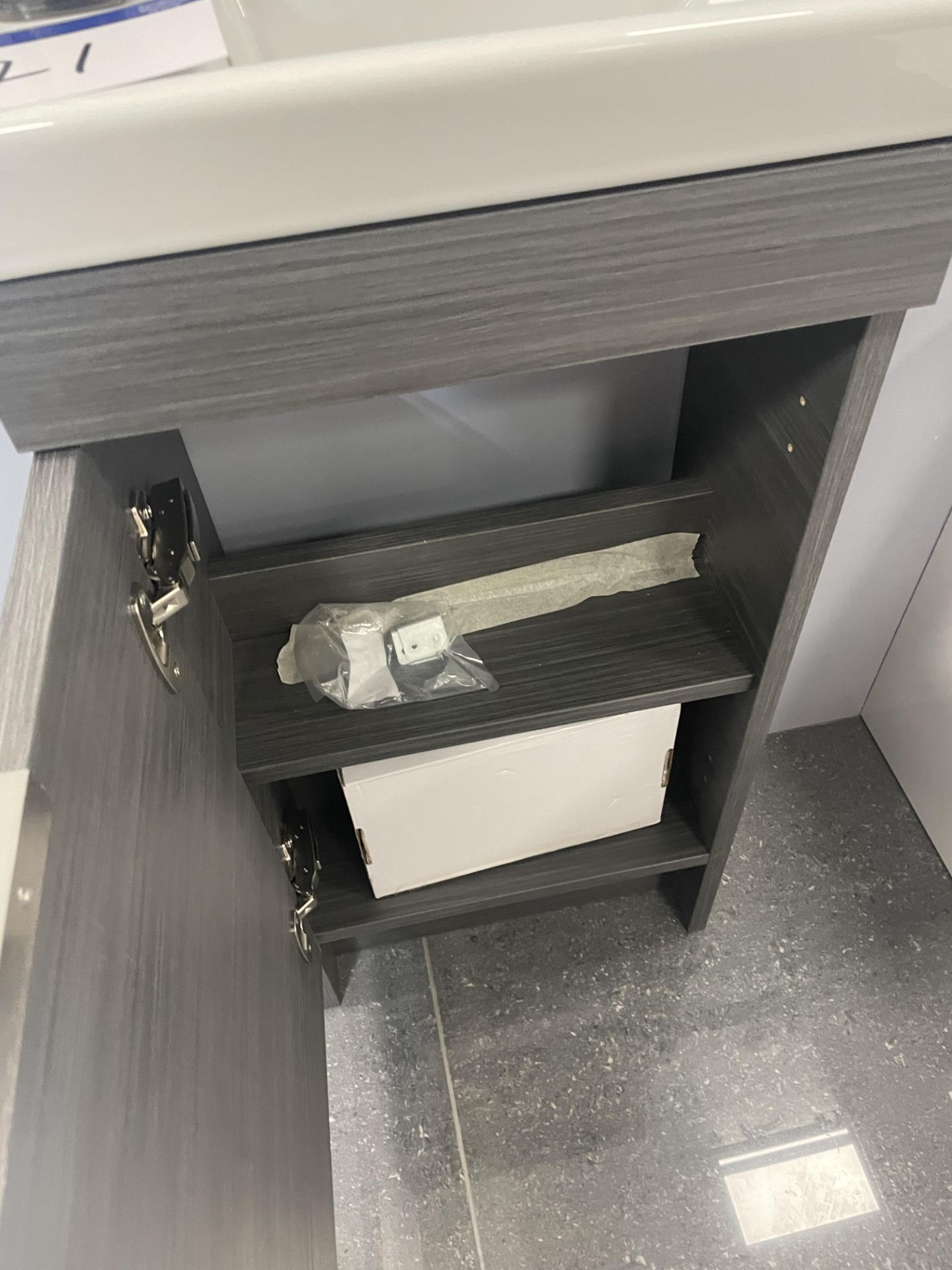 Utopia Qube Mini Basin Unit, with tap, approx. 400mm x 250mm Please read the following important - Image 2 of 2