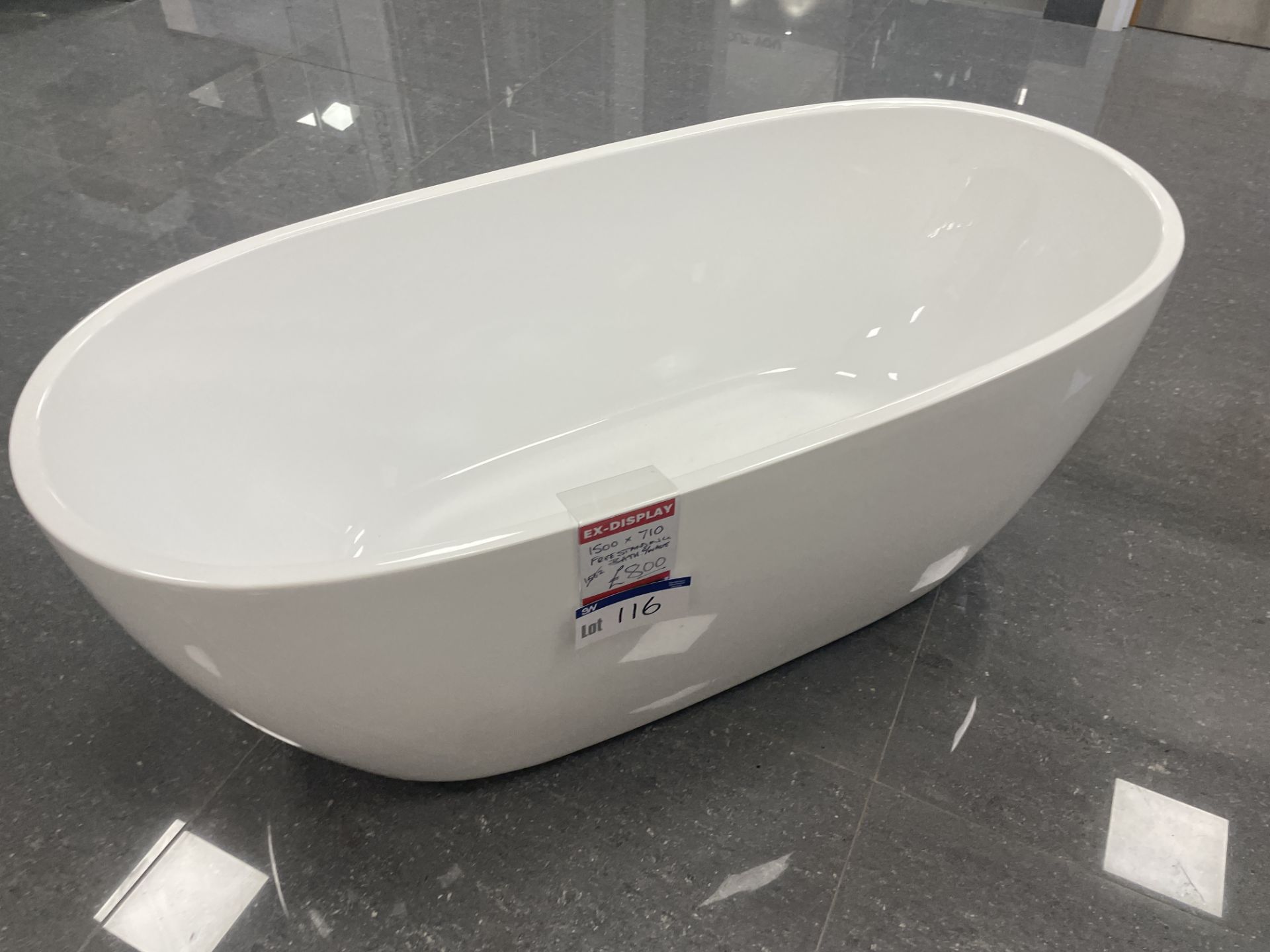 Freestanding Bath, approx. 1500mm x 710mm Please read the following important notes:- ***Overseas