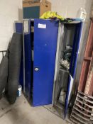 Double Door Steel Cabinet, with two x two door personnel lockers (no keys) Please read the following