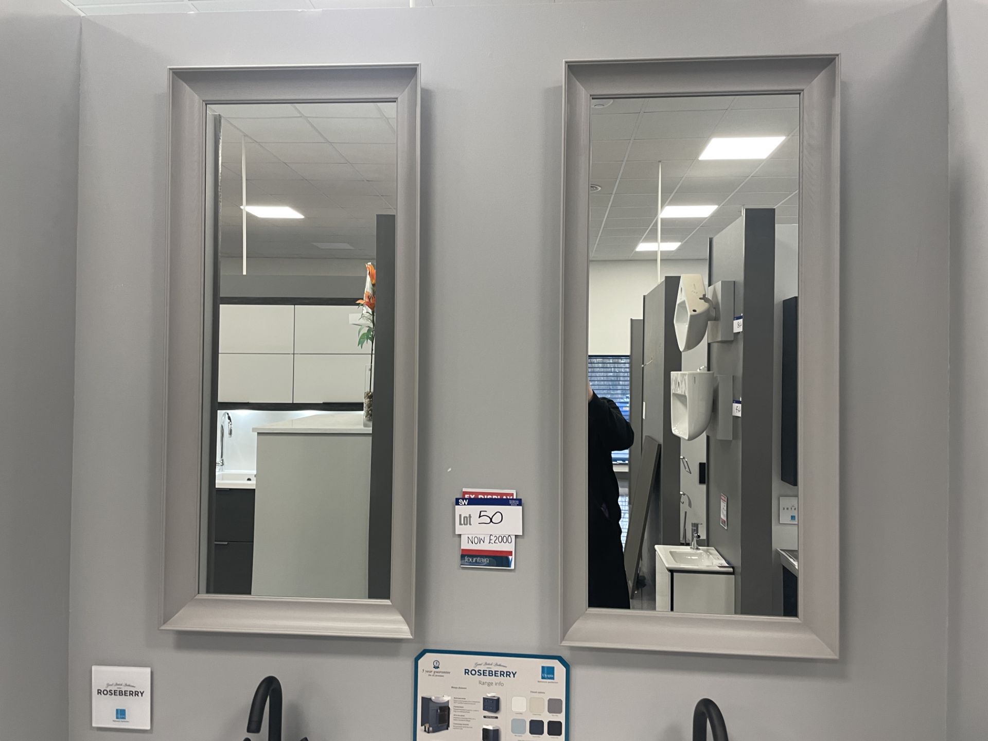Two Rectangular Mirrors, each approx. 1.1m x 500mm Please read the following important notes:- ***