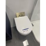 Wall Mounted Toilet, with wall mounted toilet brush holder Please read the following important