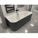 Duravit D2+ Bath, with flexible shower and mixers, approx. 1.8m x 800mm Please read the following