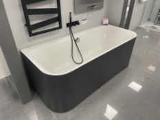 Duravit D2+ Bath, with flexible shower and mixers, approx. 1.8m x 800mm Please read the following