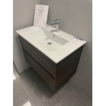 Catalano Basin Unit, with tap, approx. 800mm x 480mm Please read the following important