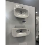 Two Duravit Basins, one approx. 500mm x 220mm and one approx. 440mm x 330mm Please read the