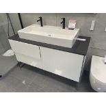 Duravit Basin Unit, with two taps, approx. 1.4m x 550mm Please read the following important