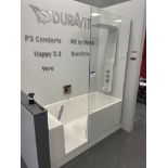 Duravit DISABLED SHOWER ENCLOSURE & BATH, with Hansgrohe shower head and mixer taps, overall size
