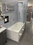 Bette BATH & SHOWER UNIT, with Kudos bath screen, Grohe showerhead and mixer taps, bath approx. 1.7m