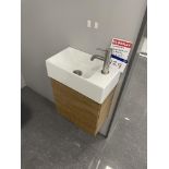 Catalano Verso Cloakroom Basin Unit, with tap, approx. 400mm x 230mm Please read the following