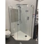 Matki Illusion Quintesse Shower Enclosure, with showerhead, flexible showerhead and mixers,