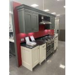 Masterclass Kitchens Ascot KITCHEN UNIT, with cabinets and two radiators, overall size approx. 2.85m