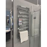 Chrome Wall Mounted Towel Radiator, approx. 1.15m high Please read the following important