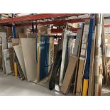 Quantity of Shower Screens, as set out in one bay, with stock rack (excluding racking) Please read