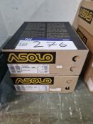 Two Pairs of Asolo PIZ GV MM Boots, Colour: Mimosa/Fire Red, Sizes: 9 UK, 10 UK Please read the