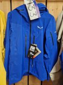 Salewa Puez GTX Paclite M Jacket, Colour: Electric Blue, Size: 48/M Please read the following
