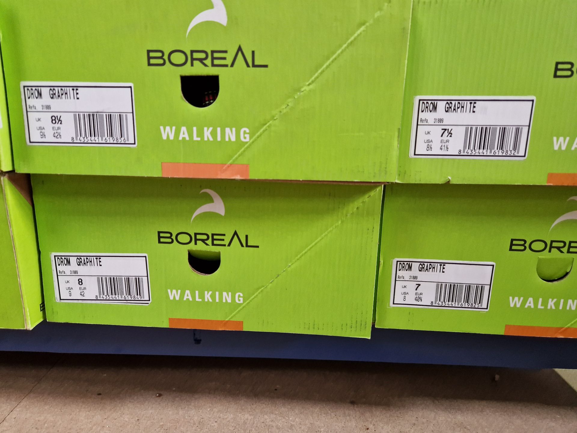 Six Pairs of Boreal Drom Boots, Colours: Graphite, Sizes: 9.5 UK, 11 UK, 8 UK, 8.5 UK, 7.5 UK, 7 - Image 3 of 3