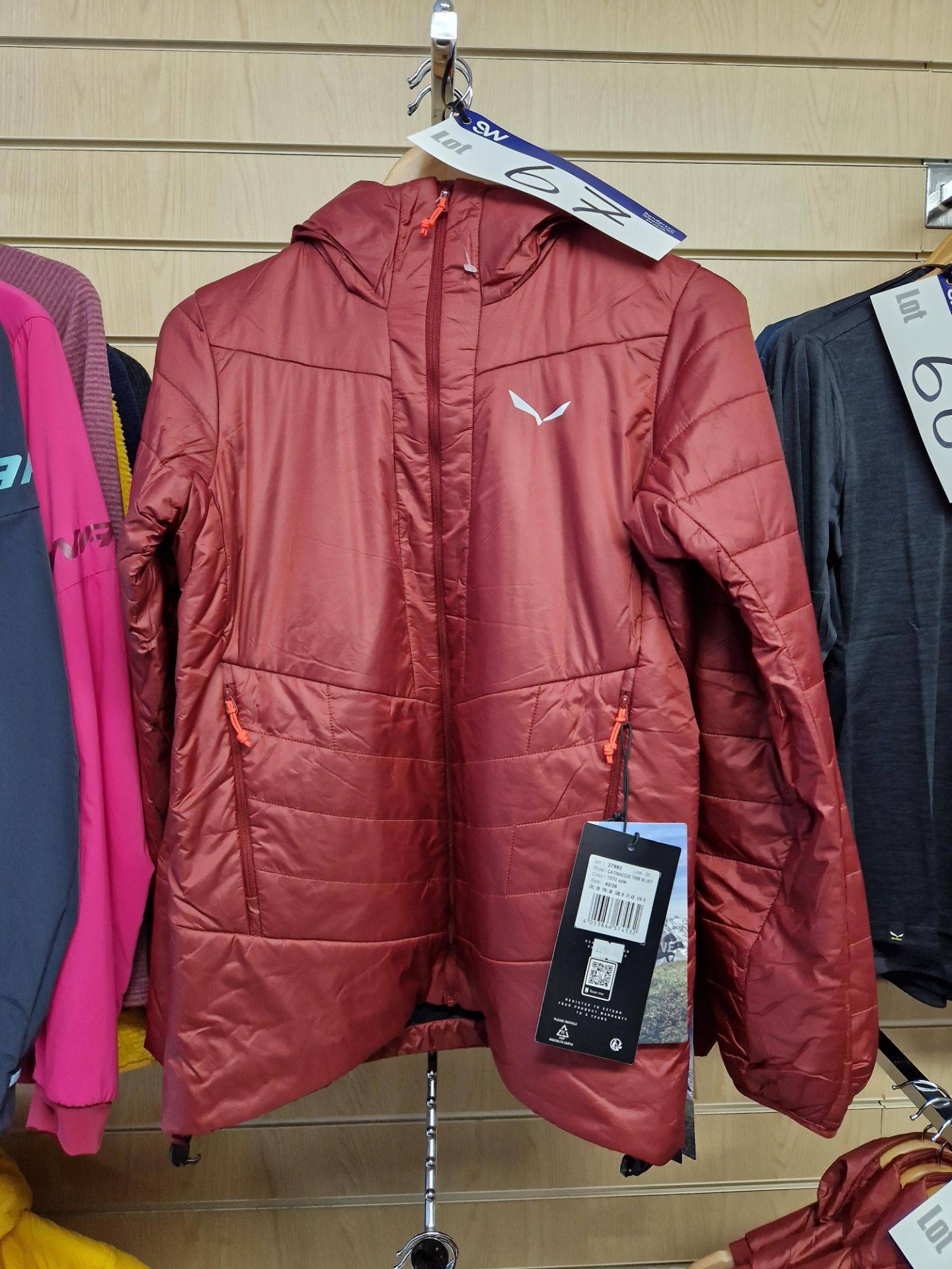 Four Salewa Catinaccio TWR W Jackets, Colour: Syrah, Sizes: 42/36 to 48/42 Please read the following