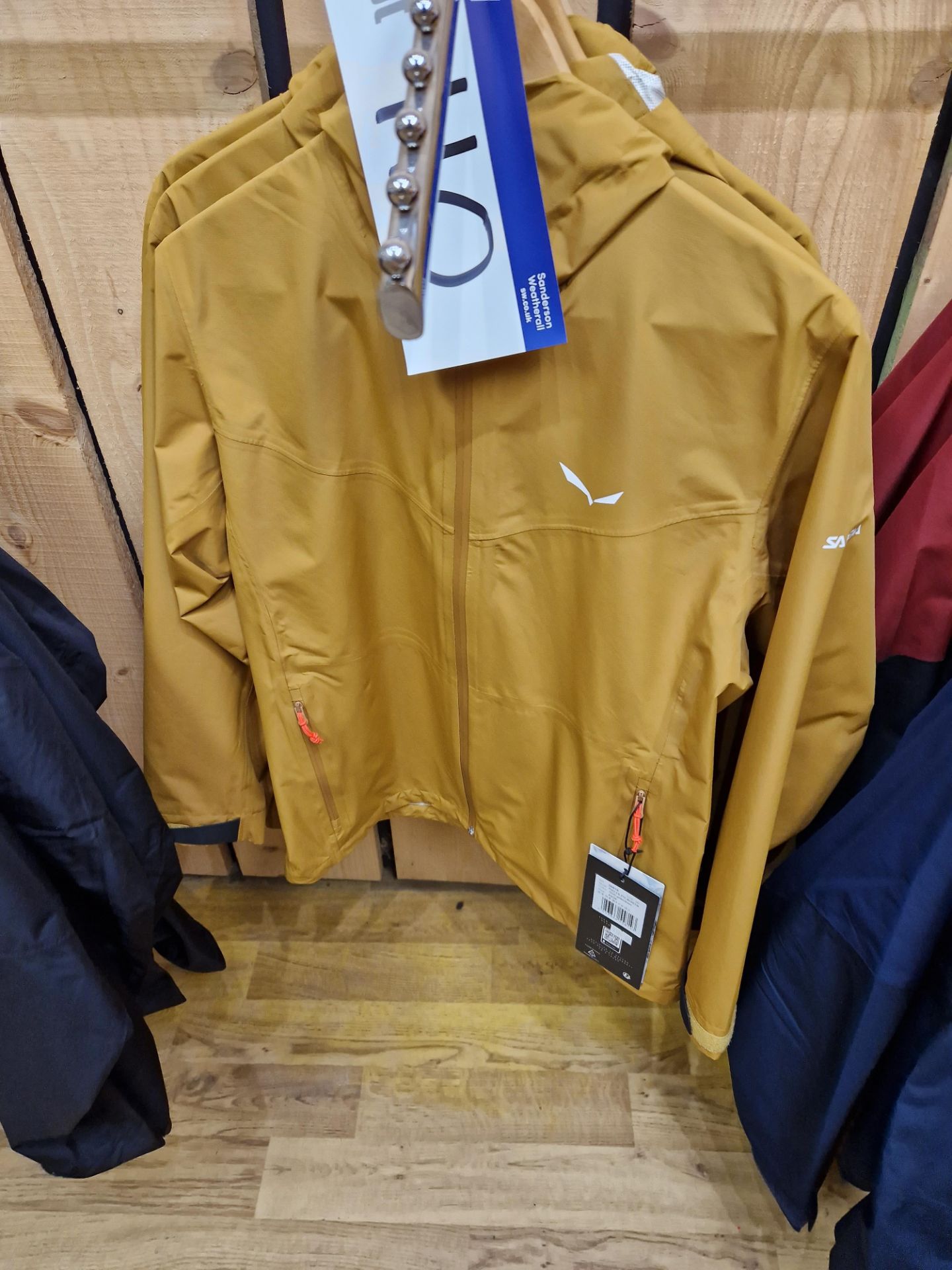 Three Salewa Puez 2.5L PTX Jackets, Colour: Golden Brown, Sizes: 42/36, 44/38, 46/40 Please read the