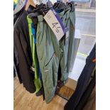 Two Salewa Antelao / Ortles Trousers, Dynafit Trousers and Salewa Antelao PTX Dungarees, Colours: