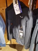 Two Salewa Lavaredo Hemp M Hooded Jackets, Colour: Black Out, Sizes: 48/M, 50/L Please read the