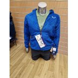 Salewa Tognazza PL M Jacket, Colour: Electric Blue, Size: 50/L, Salewa T-Shirt, Colour: Yukka, Size: