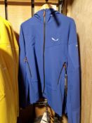 Two Salewa Agner DST M Jackets, Colour: Electric Blue, Sizes: 50/L, 54/XXL Please read the following