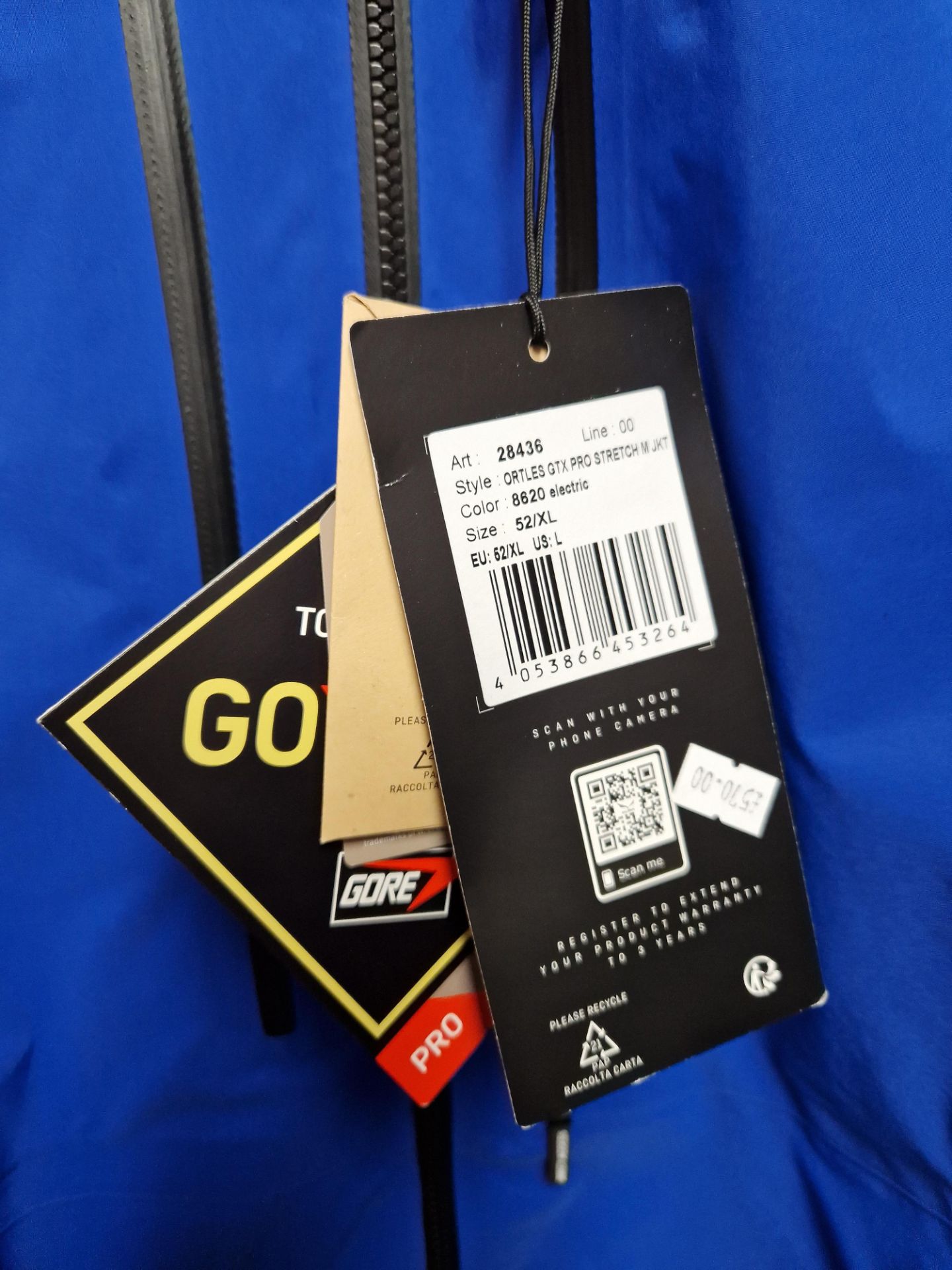 Salewa Puez GTX Paclite M Jacket, Colour: Electric Blue, Size: 54/XXL Please read the following - Image 2 of 2