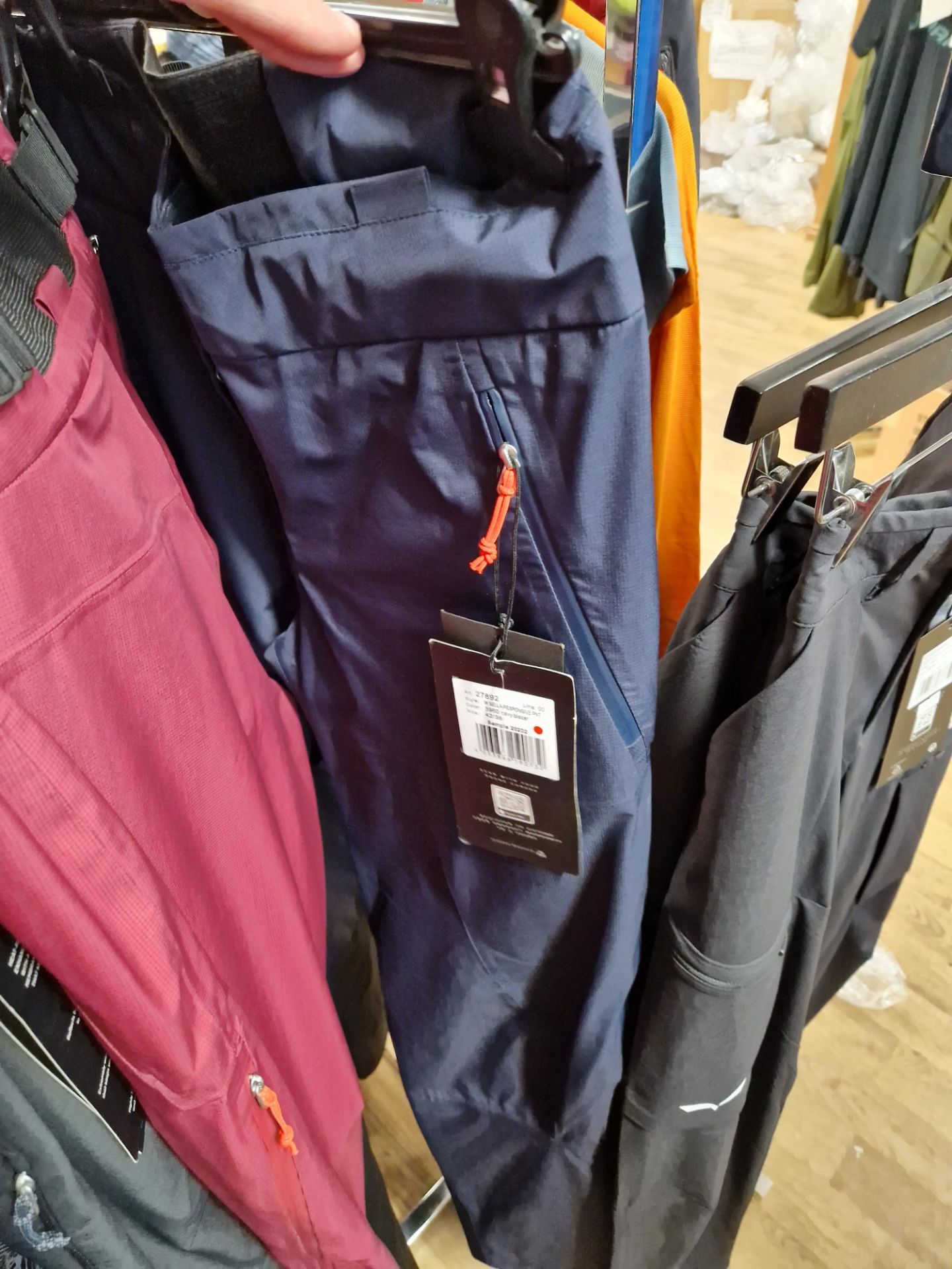 Three Pairs of Salewa Ortles / Sella Responsive Trousers, Colour: Rhodo Red / Navy Blazer / Black - Image 3 of 6