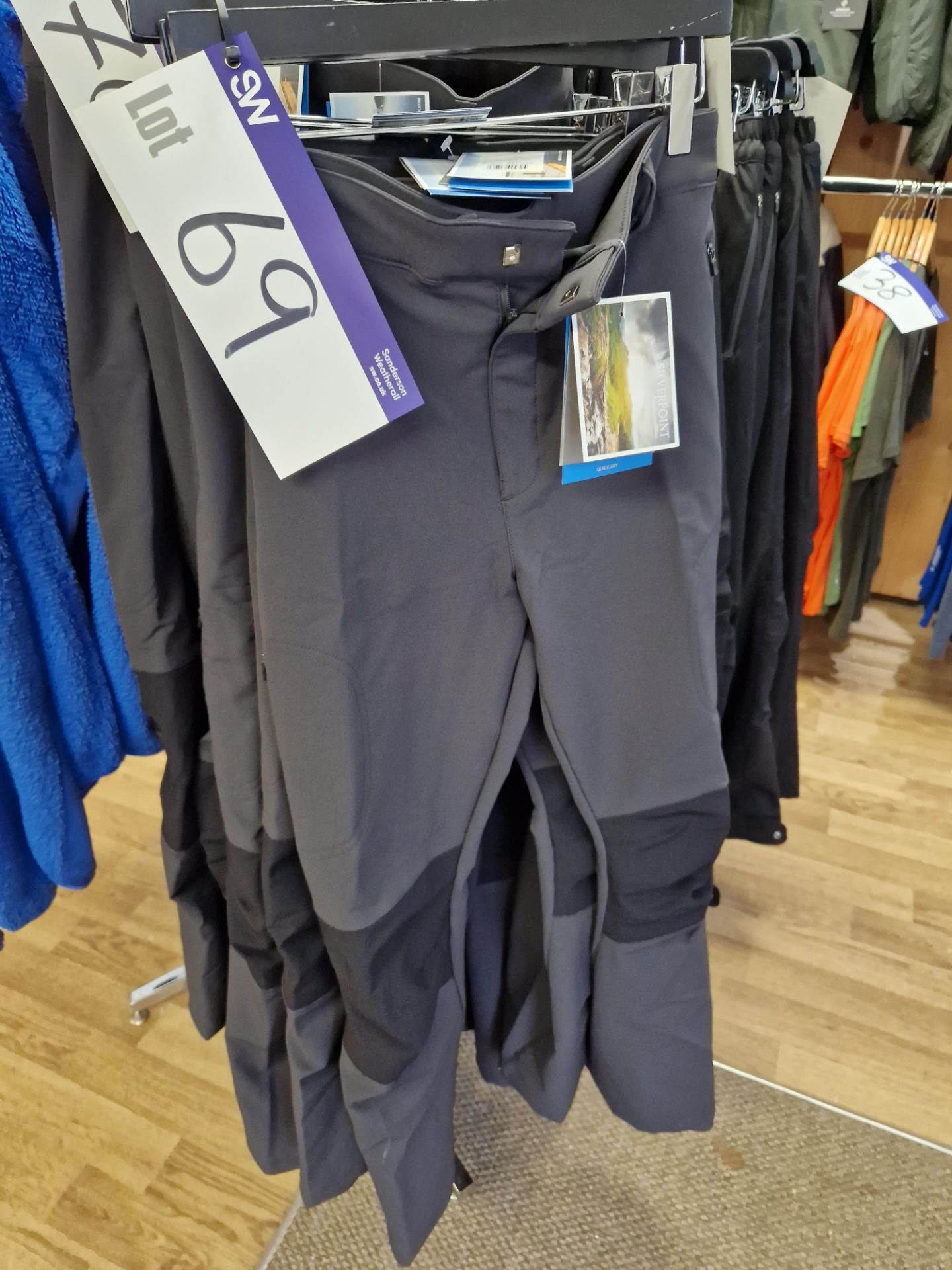 Four Silverpoint New Glenmore 6105 Waterproof Trousers, Colour: Graphite Grey, Sizes: 48/32, 52/