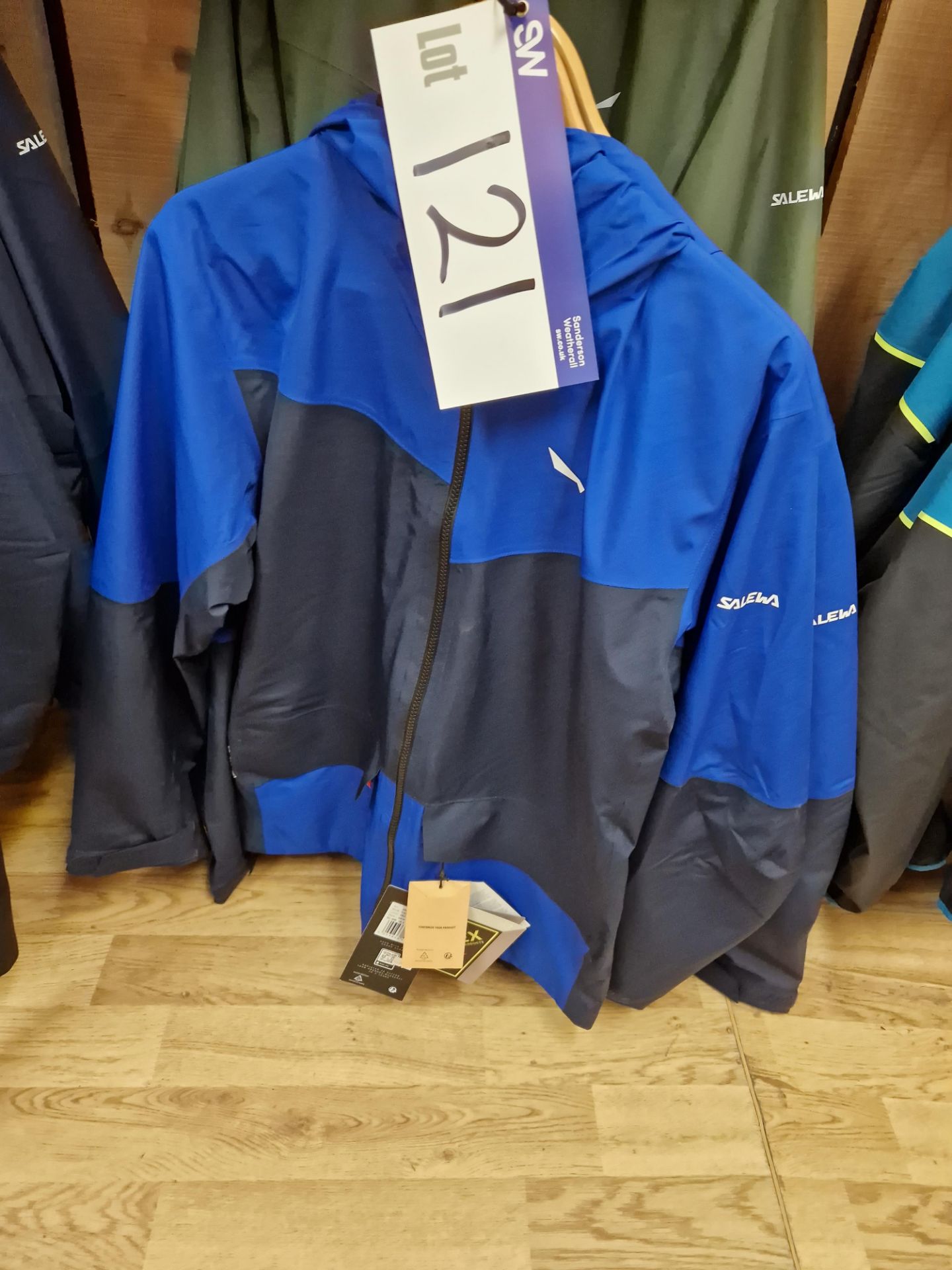 Two Salewa Puez PTX 2L M Jackets, Colour: Electric Blue, Size: 48/M, 54/2X Please read the following