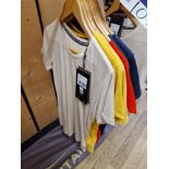 Seven Salewa T-Shirts, Colour: Oatmeal / Gold / Flame / Navy, Sizes: 44/38, 42/36, 46/40, 48/42