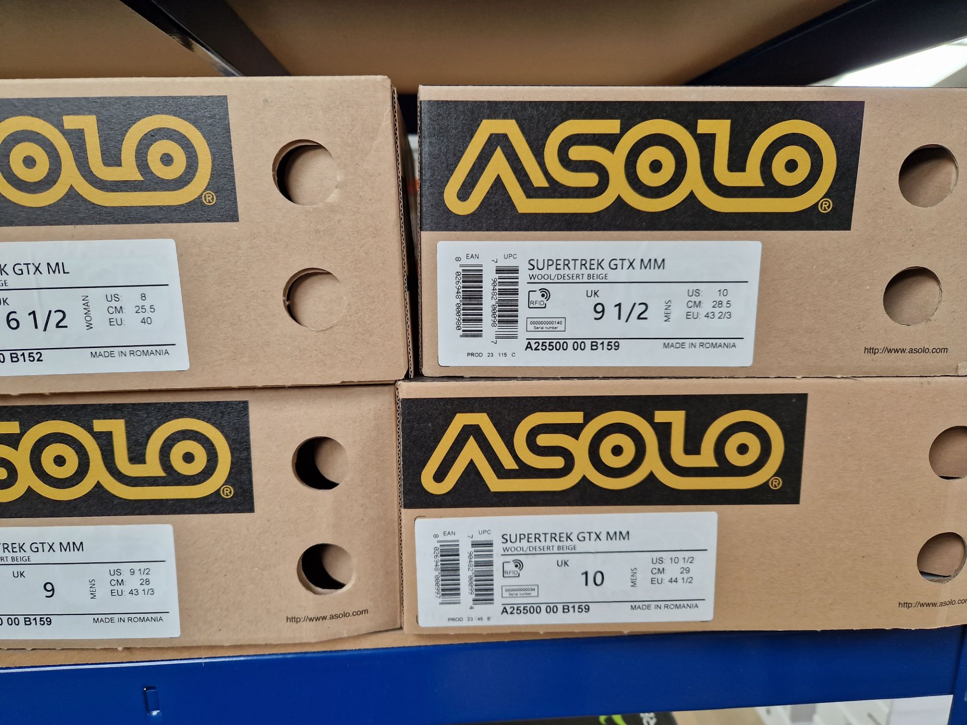 12 Pairs of Asolo Piolet / PIZ GV / Nucleon / Supertrek Boots, Colours: Azure/Mimosa, Black/Dark - Image 5 of 5