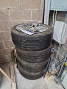Four 15 Spoke Land Rover Alloys and Tyres Please read the following important notes:- ***Overseas