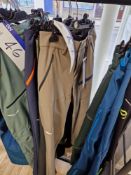 Three Salewa Terminal / Puez Dolomitic Trousers, Colours: Bungie Cord / Black Out / Navy, Sizes: S
