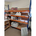 One Bay of 4 Tier Boltless Steel Racking, Approx. 2.5m x 0.6m x 2.4m Please read the following