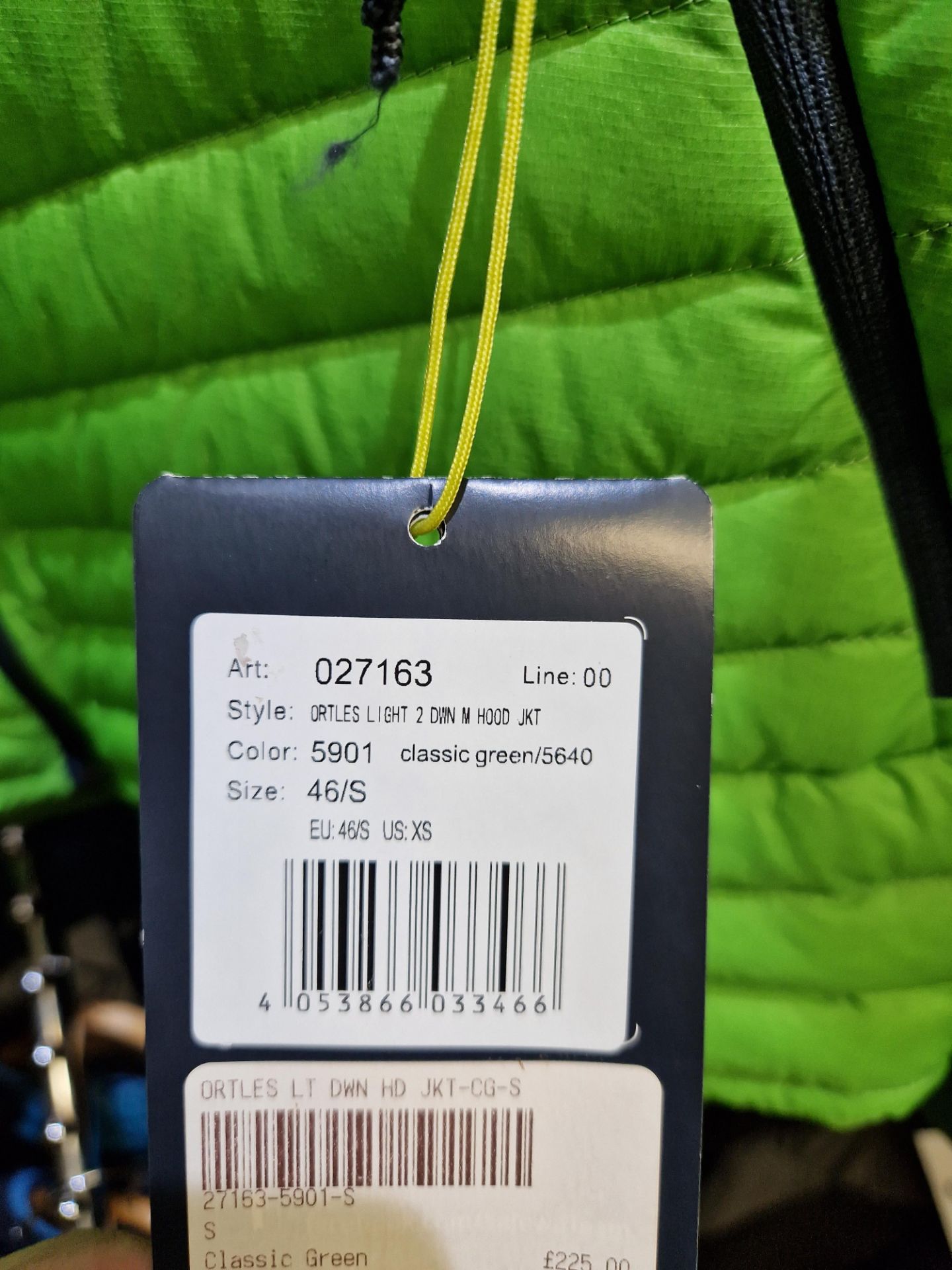 Salewa Pure Mountain Ortles Light 2 Down M Hood Jacket, Colour: Classic Green, Size: 46/S Please - Image 2 of 2